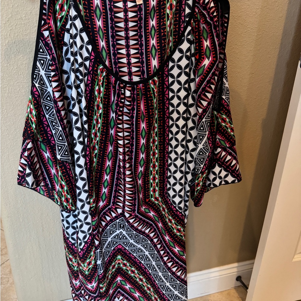 Geometric Multicolor Dress